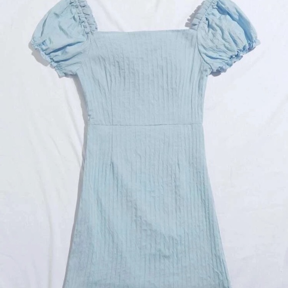 🦋 SHEIN Light Blue Midi Dress - Picture 2 of 3